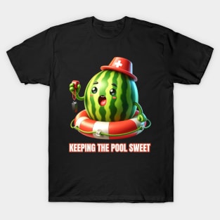 Lifeguard Melon - Keeping the Pool Sweet Summer Tee T-Shirt